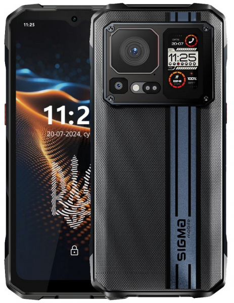  Sigma mobile X-treme PQ58 Black, 2 Nano-Sim, 6.58" (1080x2408) IPS FHD+, MediaTek Helio G99, RAM 12Gb, ROM 256Gb, microSD, GPS, Wi-Fi, LTE, 3 Cam (64Mp + 24Mp + 16Mp), Li-Ion 6280mAh, Android 13 -  1