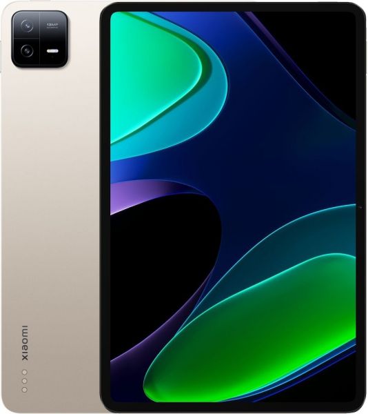  11" Xiaomi Pad 6 Champagne, 2880x1800, Qualcomm Snapdragon 870 1 x 3.2  + 3 x 2.42  + 4 x 1.8 , RAM 8Gb, ROM 256Gb, Wi-Fi, BT, 2 Cam (13 Mp + 8Mp), 8840 mAh, Android 13 -  1