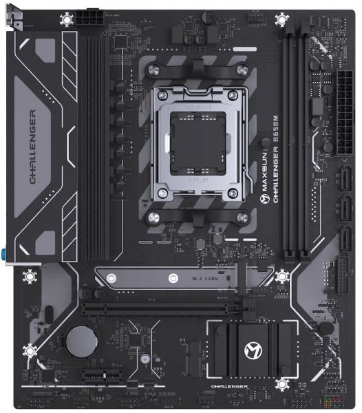   AM5 Maxsun Challenger B650M WIFI, B650, 2xDDR5, Int.Video (CPU), 3xSATA3, 1xM.2, 1xPCI-E 4.0 x16, 1xPCI-E 3.0 x1, ALC897, RTL8111H, RTL8821CE, BT4.2, 4xUSB3.2/2xUSB2.0, DP/HDMI, Micro ATX -  1