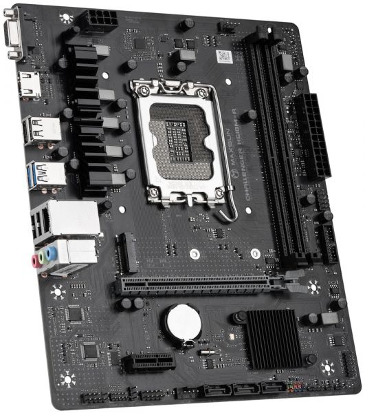 . LGA1700, Maxsun Challenger H610M-R V2, H610, 2xDDR4, Int.Video(CPU), 3xSATA3, 1xPCI-E 16x 4.0, 1xPCI-E 1x, M.2 3.0, RTL8111H, 2xUSB3.2/2xUSB2.0, VGA/HDMI, MicroATX (MS-Challenger H610M-R V2) -  4