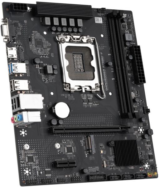 . LGA1700, Maxsun Challenger B660M-F, B760, 2xDDR4, Int.Video(CPU), 3xSATA3, 1xPCI-E 16x 4.0, 1xPCI-E 1x, 1xM.2 4.0, GbE, 2xUSB3.2/4xUSB2.0, VGA/HDMI, MicroATX (MS-Challenger B660M-F) -  4