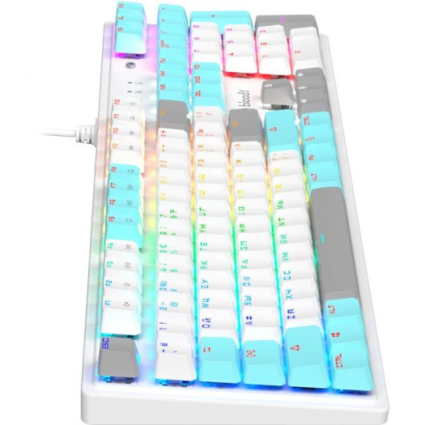  A4Tech Bloody S510R (Icy White), RGB ,  , USB, 446 x 132 x 37 ,   1.8  -  7