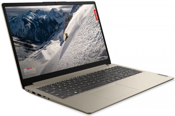  15" Lenovo ideapad 1 15ALC7 (82R400WBRA) Sand 15.6" (1920x1080, IPS, 60Hz), AMD Ryzen 5 5625U(6x2.3-4.3GHz), 16Gb DDR4, SSD 512Gb, AMD Radeon, Web, Wi-Fi 6, BT 5.2, 1xType-C/1xUSB3.2/1xUSB2.0, HDMI, 42Wh, DOS -  2