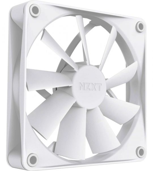  120 , NZXT F120Q (2022), White, 12012026 , 500-1200 /, 16.7-22.5 , 4-pin (PWM),      (RF-Q12SF-W1) -  2