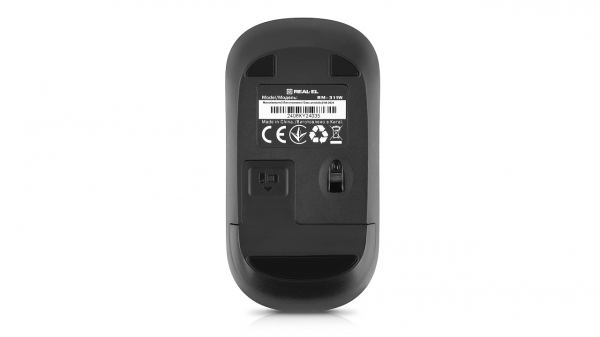  REAL-EL RM-311W Wireless, Black, , USB, , 1000 dpi, 2 , 2xAAA -  9