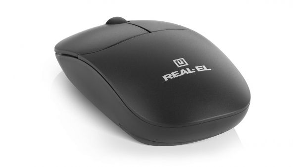  REAL-EL RM-313W Wireless, Black, , USB, , 1000 dpi, 2 , 2xAAA -  5