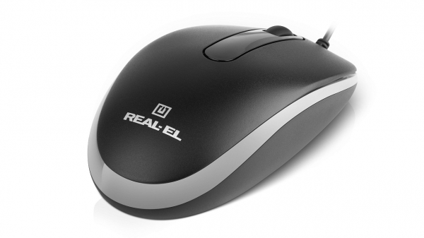  REAL-EL RM-217, Black-Grey, USB, , 1000 dpi, 3 , 1,5  -  6