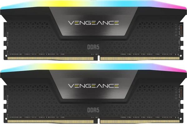  24Gb x 2 (48Gb Kit) DDR5, 6000 MHz, Corsair Vengeance RGB, Black, 36-44-44-96, 1.4V,  , Bulk (CMH48GX5M2E6000C36) -  1