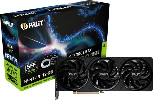  GF RTX 4070 Super 12GB GDDR6X Infinity 3 OC Palit (NED407ST19K9-1043S) -  1