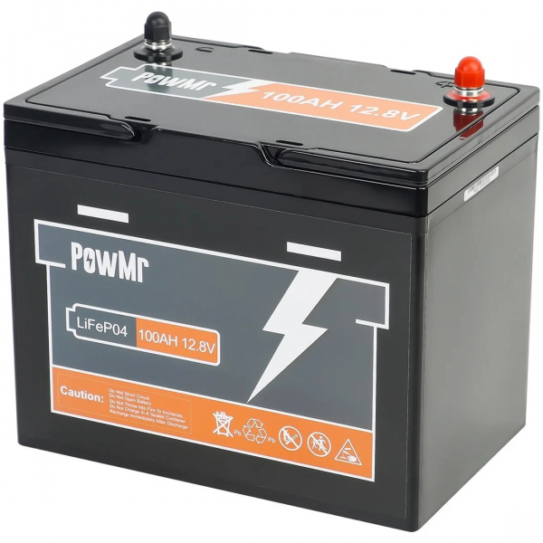      PowMr LiFePO4 12.8V 100AH (POW-100AH-12.8V-MINI) -  3