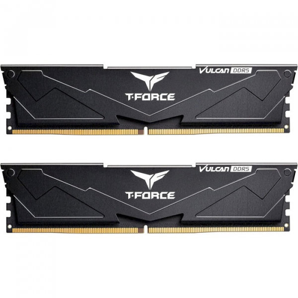 ' 16Gb x 2 (32Gb Kit) DDR5, 6400 MHz, Team Vulcan, Black, 40-40-40-84, 1.35V,   (FLBD532G6400HC40BDC01) -  1