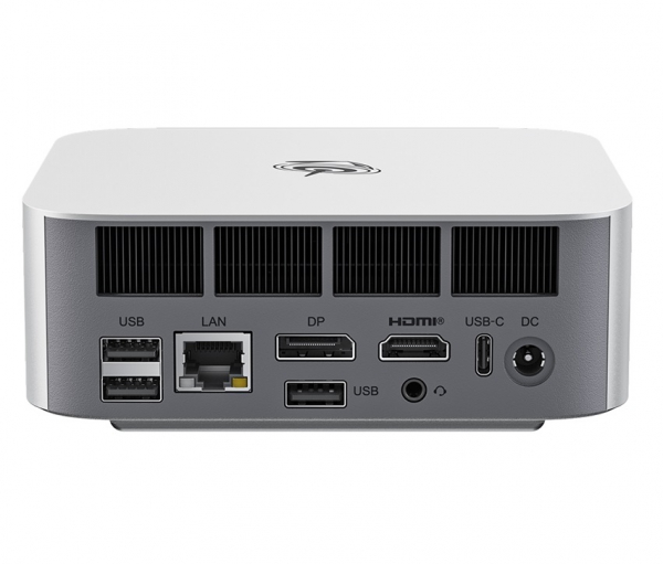  Beelink SER8, Silver, Core Ultra 5 125H (14x3.6-4.5 GHz), 32Gb DDR5 5600 MHz SO-DIMM (2/2), 1Tb SSD NVMe, 1xM.2 2280, Arc Graphics, WiFi 6, Bluetooth 5.2, GLan, 2xUSB 3.2, 2xType-C, HDMI/DP, Windows 11 Pro,  VESA (BLSER8125H321BK) -  5