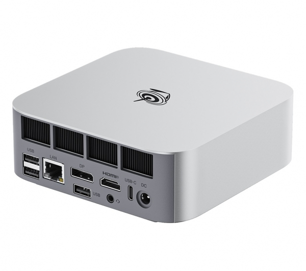  Beelink SER8, Silver, Ryzen 7 8845HS (8x3.8-5.1 GHz), 32Gb DDR5 5600 MHz SO-DIMM (2/2), 1Tb SSD NVMe, 1xM.2 2280, Radeon 780M, WiFi 6, Bluetooth 5.2, GLan, 2xUSB 3.2, 2xType-C, HDMI/DP, Windows 11 Pro,  VESA (BLSER88845HS321BK) -  4