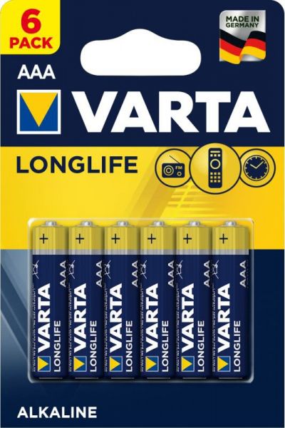  AAA (LR03), , Varta, 6 , 1.5V, Blister (Varta 4103 6x) -  1