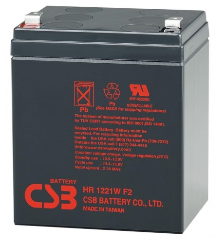    12 5 A CSB, HR1221WF2 12 V 5 Ah,  90x70x100 (HR1221WF2) -  1