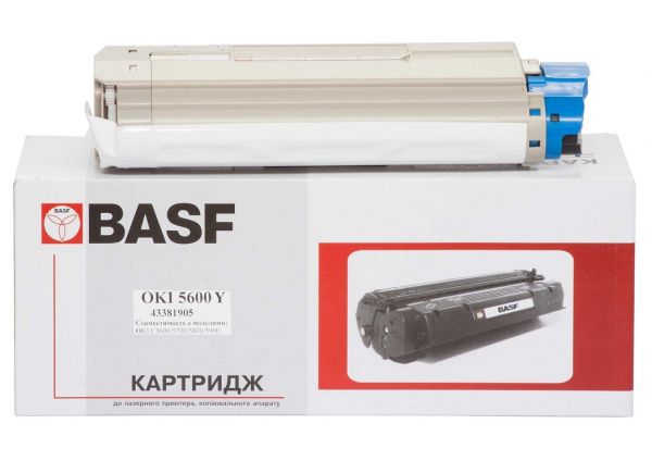 - OKI 43381905, Yellow, C5600/C5700, 2000 , BASF (BASF-KT-C5600Y-43381905) -  1