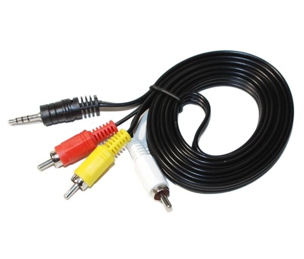  Audio-Video 3RCA > TRRS 3.5mm Atcom 3 -(M) > TRRS 3.5mm1,8  PE packing -  1