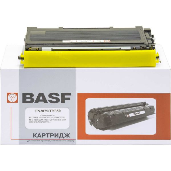  Brother TN2075, Black, HL-2030/2040/2070N, DCP-7010R/7025R, FAX-2825R/2920R, MFC-7420R/7820N, 2.5k, BASF (BASF-KT-TN2075) -  1