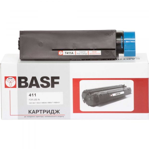  OKI 44574705, Black, B411/B431, MB461/MB471/MB491, 3000 , BASF (BASF-KT-B411B) -  1