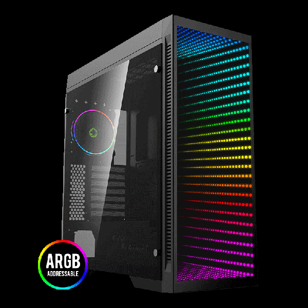  GameMax Abyss-TR Black,  , Full-tower, ATX/microATX/Mini-ITX, 2USB 3.0, 2USB 2.0, 1x120  LED, 235x526x510 , 0.8, 8.8 (Abyss-TR) -  2