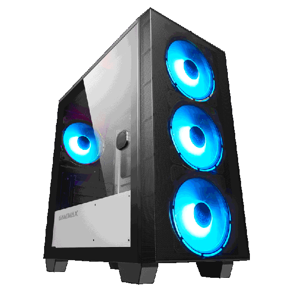  GameMax Aero Mini Black,  , Miditower, ATX/MicroATX/Mini-ITX, 1USB 3.0, 1USB 2.0, 4x120  LED, 350x193x390 , 0.5, 3.6 (Aero Mini) -  2