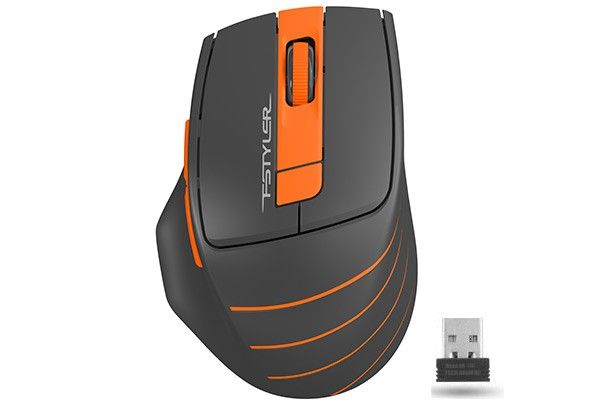  A4Tech Fstyler FG30 2000dpi Grey+Orange, USB, Wireless -  1