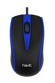 Havit HV-MS871 Blue, Optical, USB, 1200 dpi (6939119020309) -  1