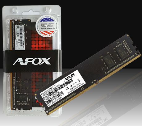 ' 4Gb DDR4, 2666 MHz, AFOX, CL19, 1.2V (AFLD44FK1P) -  1