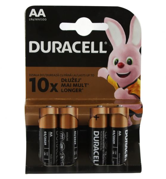  AA (LR6), , Duracell Duralock Basic, 4 , 1.5V, (MN1500 4BL) -  1