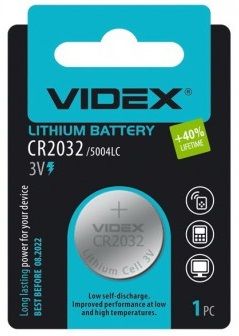  CR2032, , Videx, 1 , 3V, Blister -  2