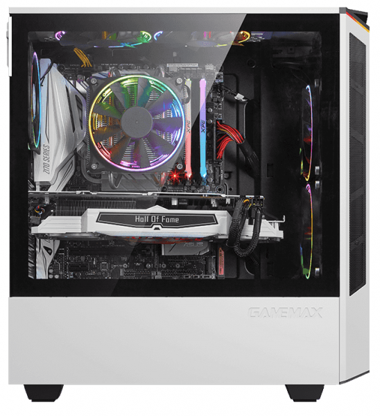  GameMax Paladin white,  , ATX/microATX/Mini-ITX, 1x120 , 390 x 210 x 445 , 7.2 (Paladin white) -  8