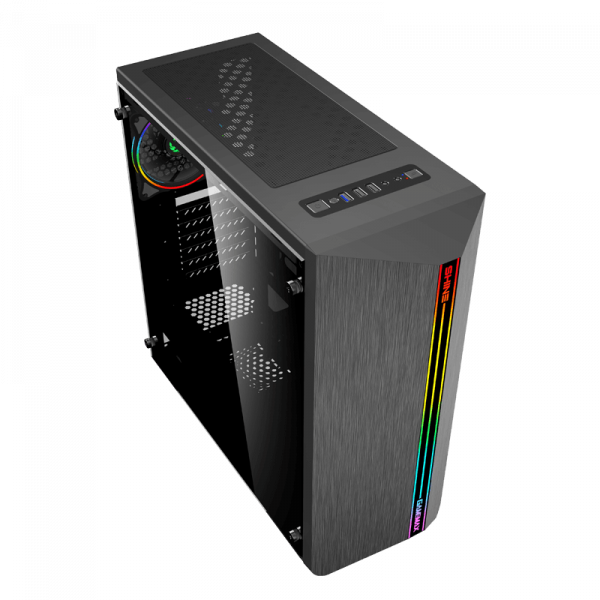  GameMax Shine Black,  , Mid Tower, ATX / Micro ATX / Mini ITX, 1USB 3.0, 2USB 2.0, 1120, 458206456 , 0.5 , 4.8  (G517) -  5