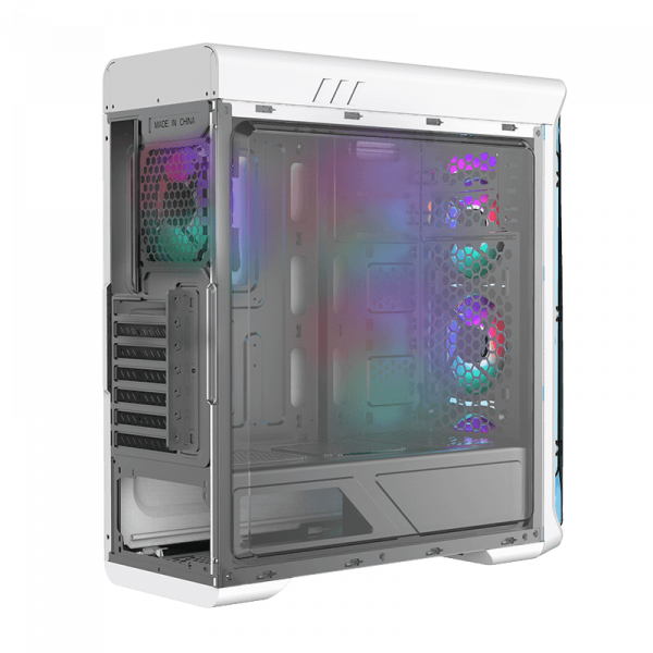  GameMax StarLight W-FRGB White,  , Mid Tower, ATX / Micro ATX / Mini ITX, 2xUSB 2.0, 1xUSB 3.0, 4x120  FRGB Fan, 440x205x470  -  7