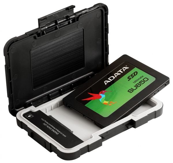   2.5" ADATA ED600, Black, 1x2.5" SSD/HDD, USB 3.0 (AED600-U31-CBK) -  4