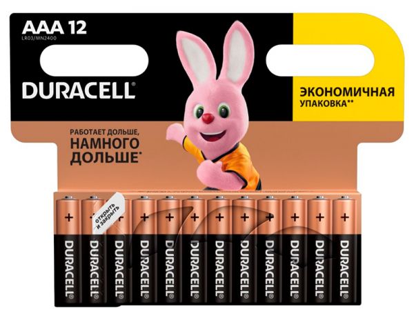  AAA (LR03), , Duracell Duralock Basic, 12 , 1.5V, (MN2400 12BL) -  1