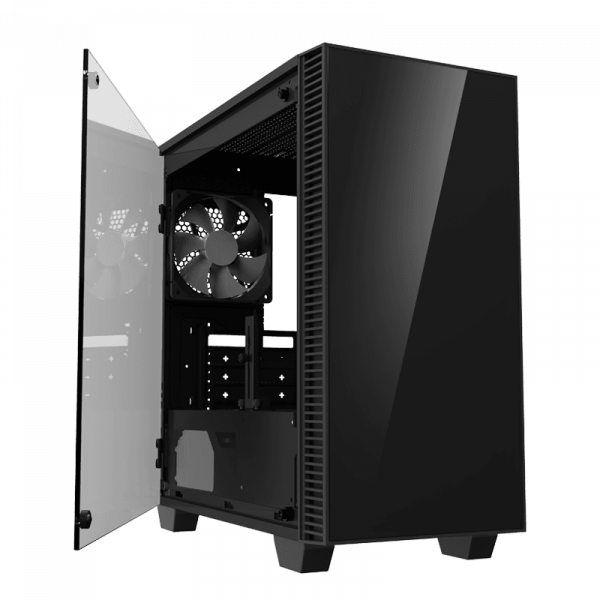  GameMax Mini Abyss Black,  , Mid Tower, Micro ATX / Mini ITX, 2USB 3.0, 1x120  LED, 403x194x415 , 0.6 , 3.6  (H608) -  5