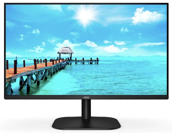  23.8" AOC 24B2XH/EU Black, WLED, IPS, 1920x1080, 4 , 75 , 250 /, 1000:1, 178/178, HDMI/VGA, VESA 100x100 -  1