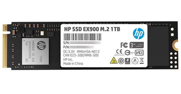   M.2 1Tb, HP EX900, PCI-E 3.0 x4, 3D TLC, 2150/1815 MB/s (5XM46AA) -  1