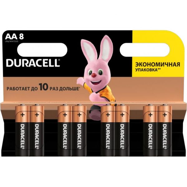  AA (LR6), , Duracell Duralock Basic, 8 , 1.5V,  (MN1500 8BL) -  1