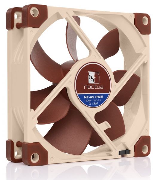  90  Noctua NF-A9 PWM 92x92x25 SSO2 Bearing 400-2000 / 16.3-28.8 4pin PWM / -  1