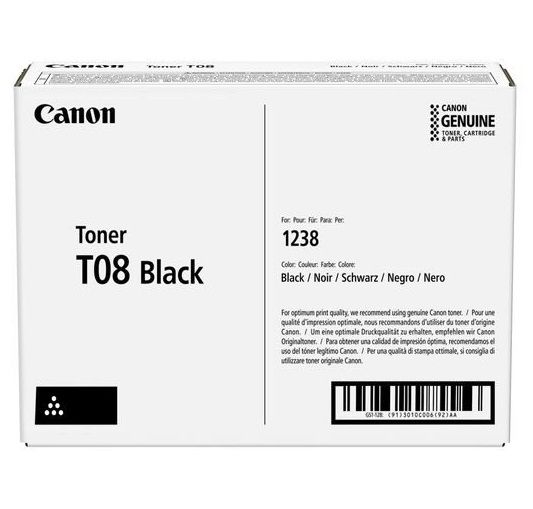  Canon T08, Black, imageCLASS X LBP1238, MF1238, 11 000  (3010C006) -  1