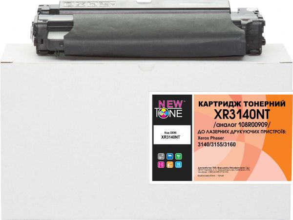  Xerox 108R00909, Black, Phaser 3140/3155/3160, 2500 , NewTone (XR3140NT) -  1