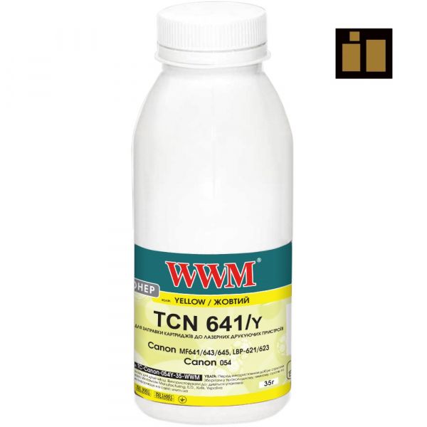  +  Canon MF641/643/645, LBP621/623, Yellow, 35  / 1200 , WWM (TC-Canon-054Y-35-WWM) -  1