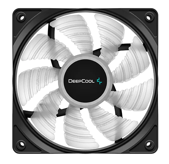  120 , Deepcool RF120B, Black, 120x120x25 ,  LED , 1300 /, 21.9 dB, 3-pin/Molex,   (DP-FLED-RF120-BL) -  3