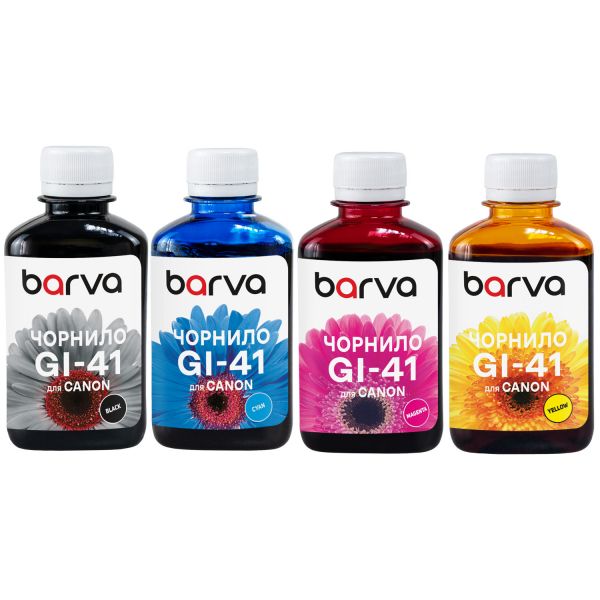   Barva Canon GI-41  G1420, G1460, G2420, G2460, G3420, G3460, C/M/Y/K, 4x180  (CGI41-180-MP) -  1