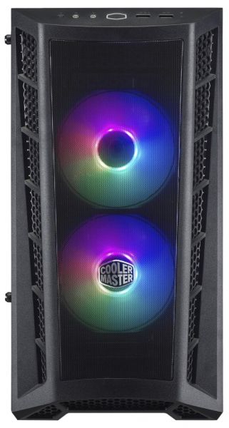  Cooler Master MasterBox MB311L ARGB Black, Mini Tower,  ,  Micro ATX / Mini ITX, 2xUSB 3.2, 2x120  ARGB Fan (MCB-B311L-KGNN-S02) -  1