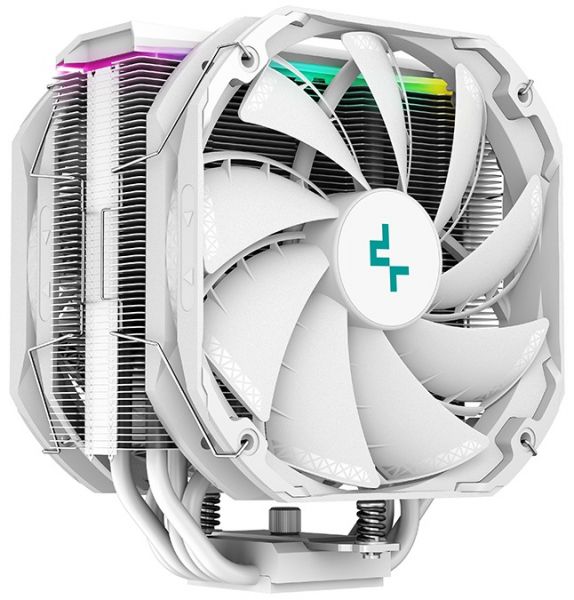    Deepcool AS500 PLUS White, , RGB LED, 2x140  PWM,  Intel 2066/2011/1366/1200/115x, AMD AMx/FMx -  2