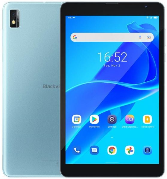  Blackview Tab 6 LTE, Macaron Blue, 8" (1280x800, IPS), Unisoc Tiger T310 (1x2.0+3x1.8 GHz), PowerVR GE8300, 3Gb / 32Gb, microSD, 5 / 2, Li-ion 5580 , Type-C, Android 11 -  1