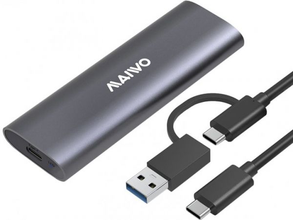   M.2 Maiwo K1689, Black, SSD NVMe/SATA combo  USB3.1 GEN2 Type-C  .   -  1