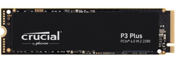   M.2 500Gb, Crucial P3 Plus, PCI-E 4.0 x4, 3D TLC, 4700/1900 MB/s (CT500P3PSSD8) -  1